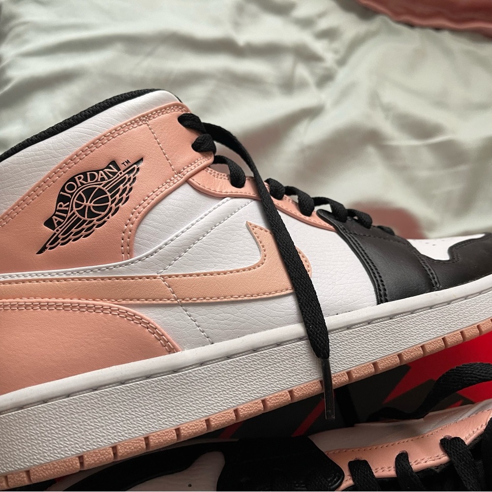 Light peachy pink Jordan 1 mids